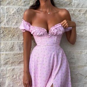 House of CB | Lauren Strapless Midi Sundress